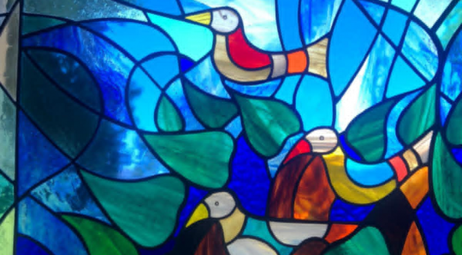 Atelier de vitrail à l’année, animé par Nathalie La Hargue, artisan verrier